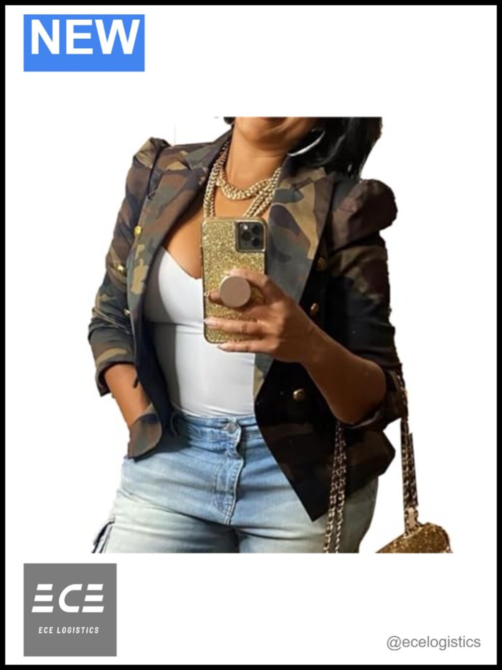 Womens Cropped Camo Jacket Button Down Zip Up Army Fatigue Lightweight Fall